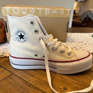 Converse custom platform high tops